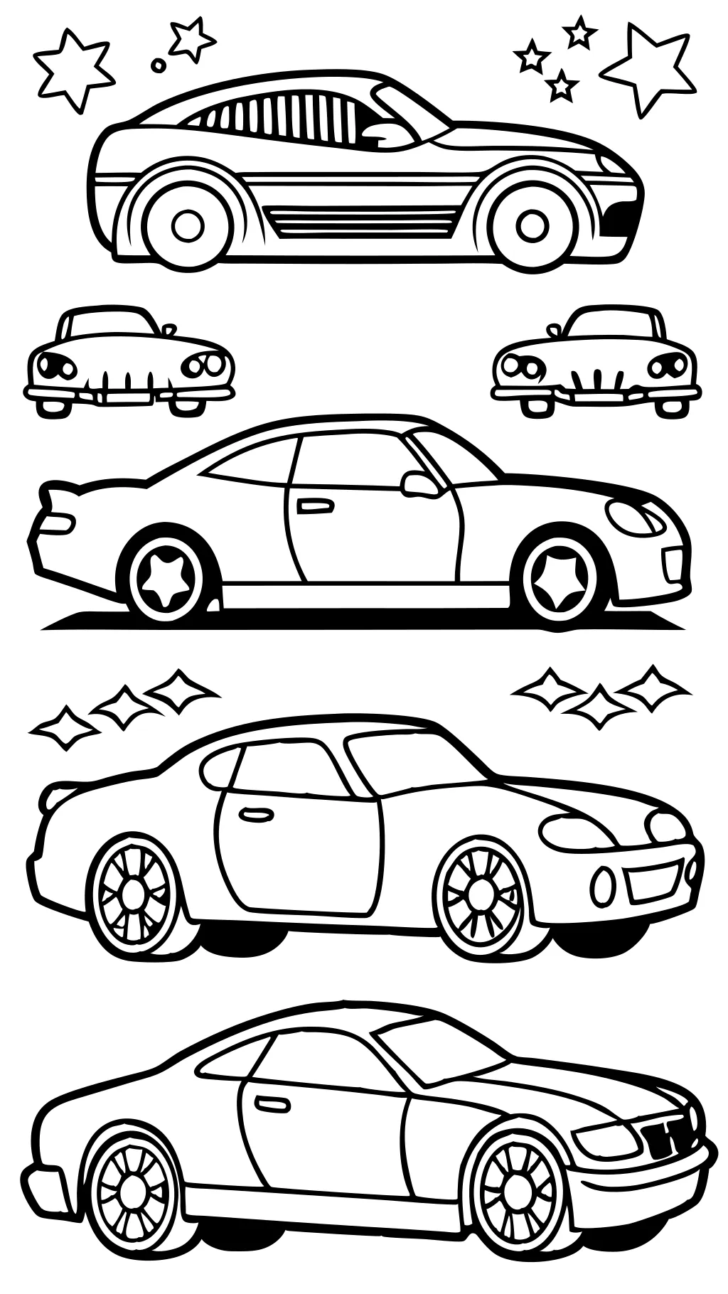 printable cars coloring pages